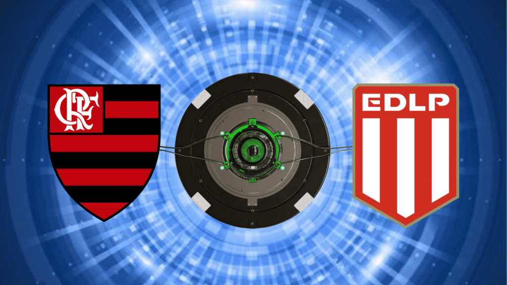 Escudos de Flamengo e Estudiantes
