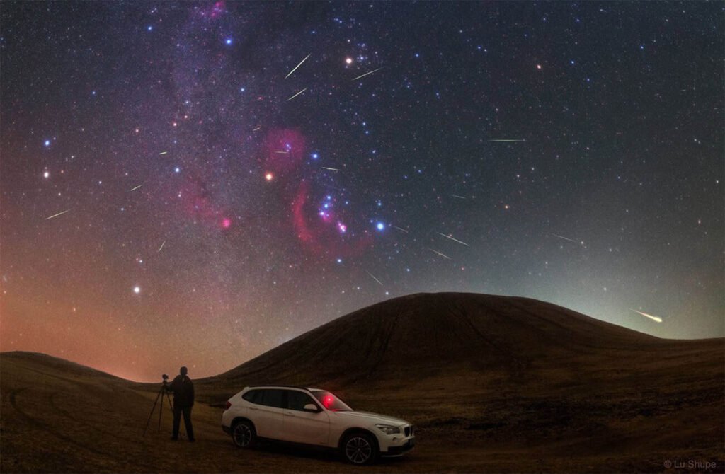 chuva de meteoros orionidas