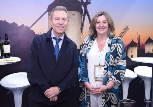 Emiliano Sánchez e Patricia Franco, da Junta de Comunidades de Castilla
