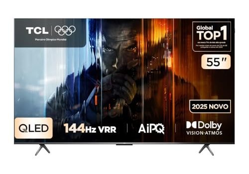 TCL QLED Smart TV 55 4K 144Hz Google TV