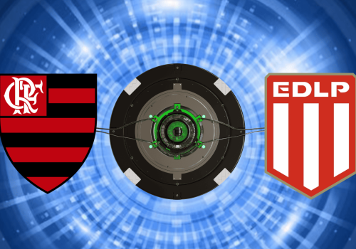 Escudos de Flamengo e Estudiantes