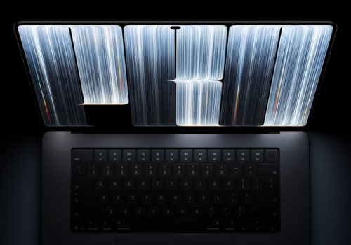 Os novos MacBook Pro com têm tela PROLED XDR sensível ao toque. Foto:  Apple/Divulgação