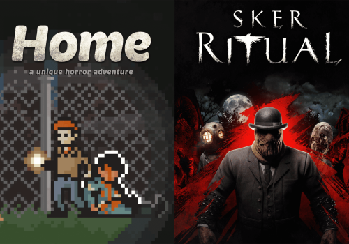Home - A Unique Horror Adventure e Sker Ritual são os jogos grátis da Epic Games esta semana — disponíveis até 29 de outubro. - Montagem / ENGAGEXP