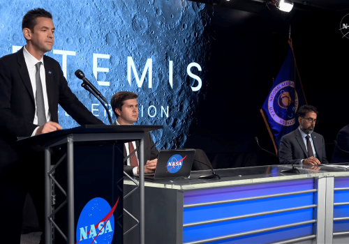 Esquema da missão Artemis 3 – Imagem: Reprodução/YouTube/NASA
