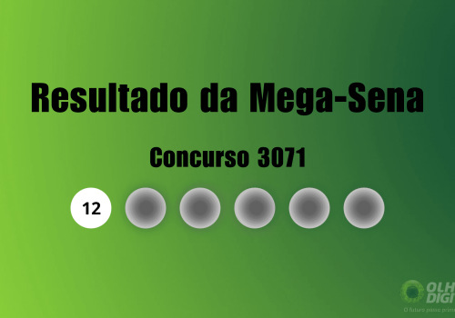 Sorteio do concurso 3071 da Mega-Sena aconteceu neste domingo (18) - Imagem: Olhar Digital