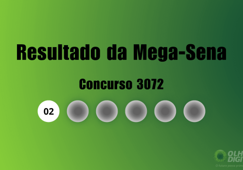 Veja na matéria os números sorteados do concurso 3072 da Mega-Sena - Imagem: Olhar Digital